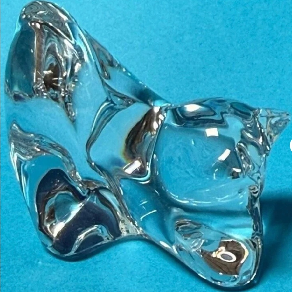 Baccarat playful Cat Figurine - Decorative Home Accent